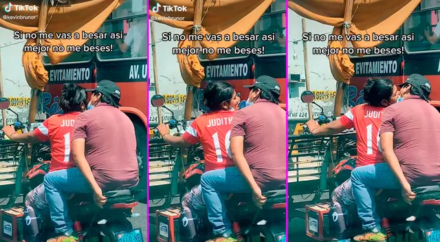 La pareja y su apasionado beso se hicieron virales en TikTok.
