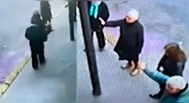 El preciso momento fue captado por las cámaras del establecimiento.