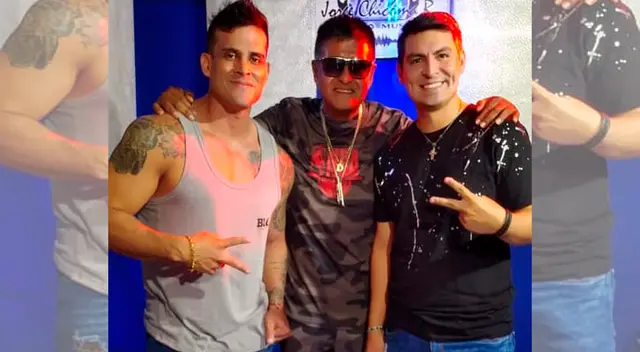 En el reencuentro con Christian Domínguez.