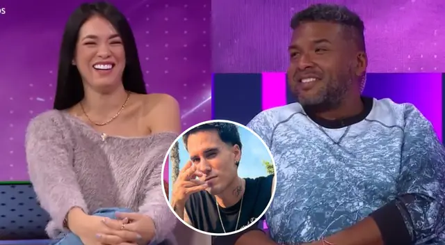 Choca Mandros le bromea a Jazmín Pinedo con Gino Assereto