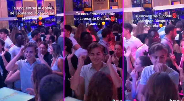 El joven fue grabado en una discoteca.