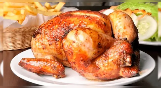 Pollo a la Brasa, plato bandera del Perú.