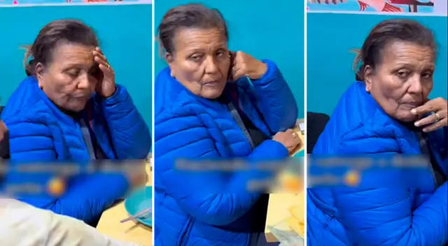 Al notar que estaba siendo grabada, doña Peta mostró una expresión de incomodidad. Los usuarios no dudaron en comentar la peculiar escena. Al notar que estaba siendo grabada, doña Peta mostró una expresión de incomodidad. Los usuarios no dudaron en comentar la peculiar escena.