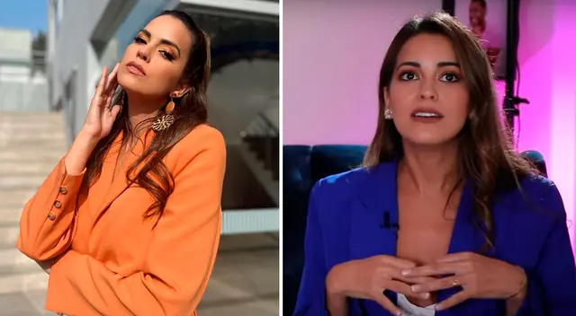 Valeria Piazza probó un vaso de quinua.