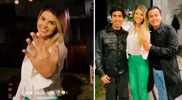 Brunella Horna le dio el sí a Richard Acuña.