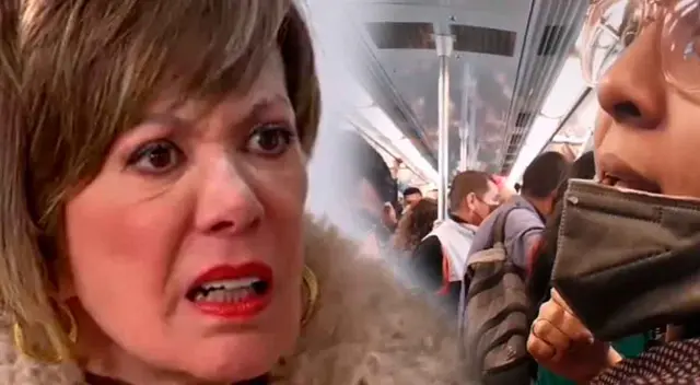 La señora perdió la compostura y lanzó lisura por doquier.