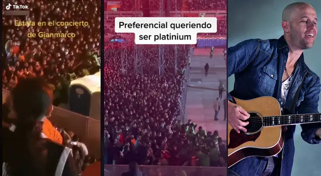 Gianmarco: Usuarios se quejan de poco espacio en zona preferencial, mientras que Platinun era la mitad del estadio.