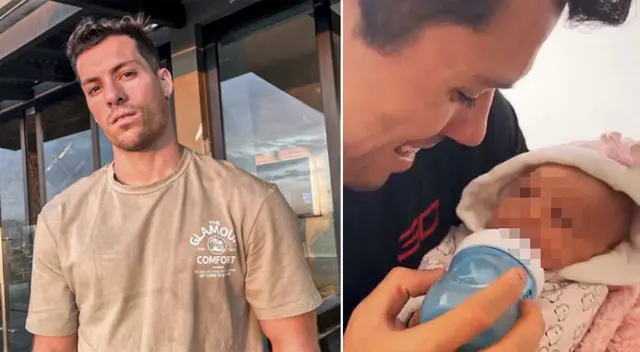 Patricio Parodi se luce feliz con la bebé de Majo Parodi. Patricio Parodi se luce feliz con la bebé de Majo Parodi.