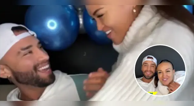 Angie Arizaga hace de las suyas en el cumpleaños de Jota Benz.