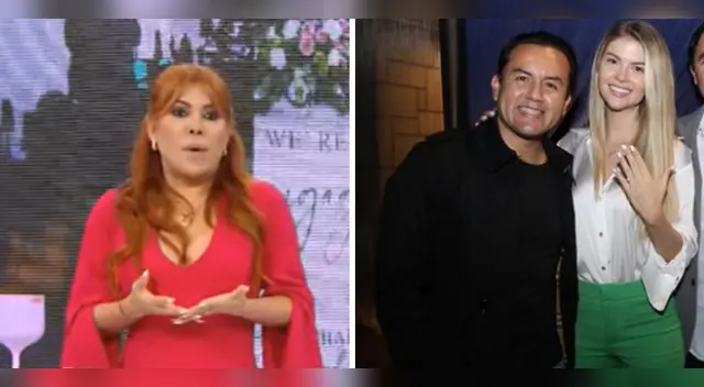 Magaly Medina sobre pedida de mano de Brunella Horna. Magaly Medina sobre pedida de mano de Brunella Horna.