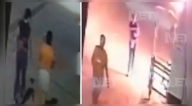 La mujer fue captada atentando contra la vida de la mujer de la tercera edad. La mujer fue captada atentando contra la vida de la mujer de la tercera edad.