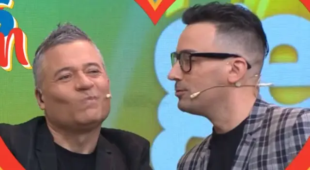 Mathias Brivio y Santi Lesmes tienen divertido momento en vivo. Mathias Brivio y Santi Lesmes tienen divertido momento en vivo.