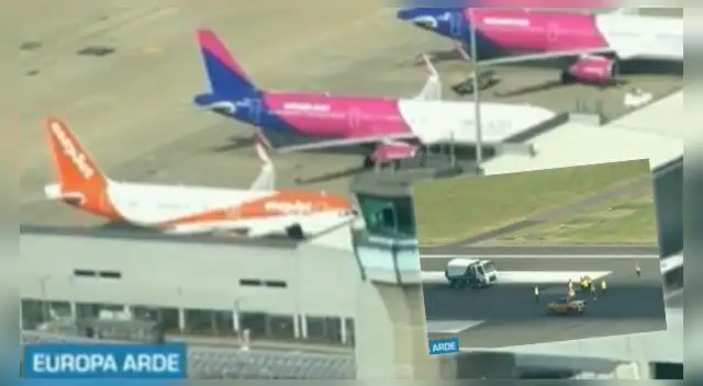 Aeropuerto de Londres sufrió graves consecuencias por ola de calor.