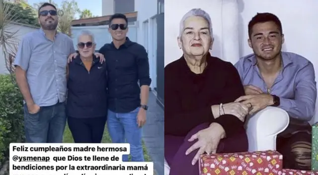 Rodrigo Cuba orgulloso de su madre.