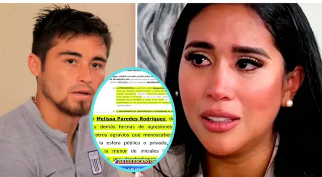 Melissa Paredes debe manterse alejada de su menor hija.