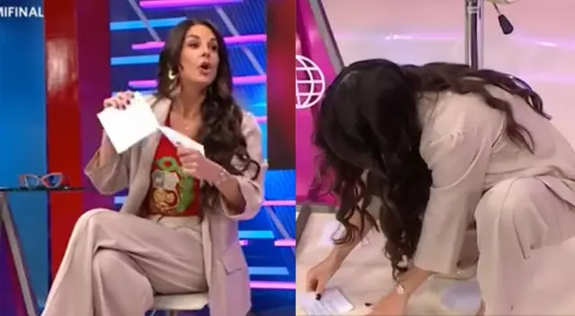 Rebeca Escribens pasa roche al romper su pauta EN VIVO Rebeca Escribens pasa roche al romper su pauta EN VIVO