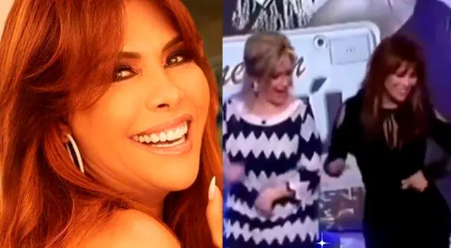 La conductora Magaly Medina replicó un antiguo video de su viaje a España, donde se puso a bailar en un set de televisión. La conductora Magaly Medina replicó un antiguo video de su viaje a España, donde se puso a bailar en un set de televisión.