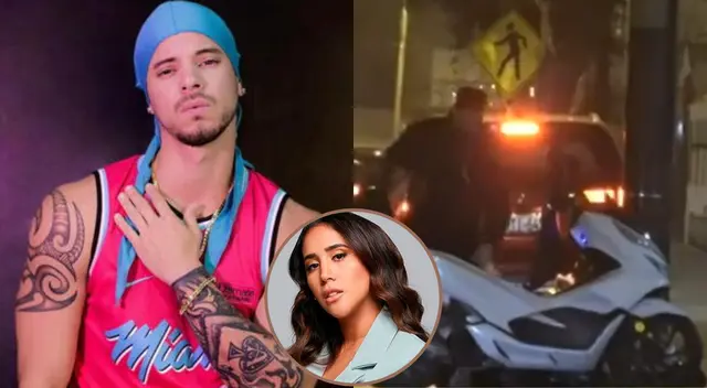 Anthony Aranda captado frente al domicilio de Melissa Paredes.