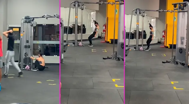 La joven y su rutina de ejercicios se hizo viral en TikkTok.