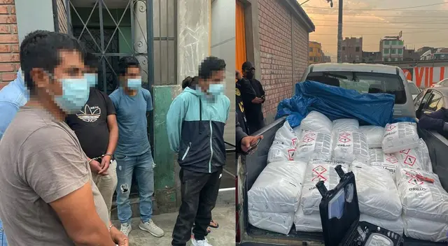 Incautan más de dos toneladas de insumos químicos para elaborar droga Incautan más de dos toneladas de insumos químicos para elaborar droga