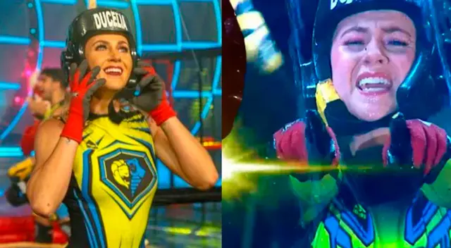 La oxapampina Ducelia Echeverria logró vencer a Paloma Fuiza en la semifinal de Esto es guerra, pese a que estuvo a punto de rendirse. La oxapampina Ducelia Echeverria logró vencer a Paloma Fuiza en la semifinal de Esto es guerra, pese a que estuvo a punto de rendirse.