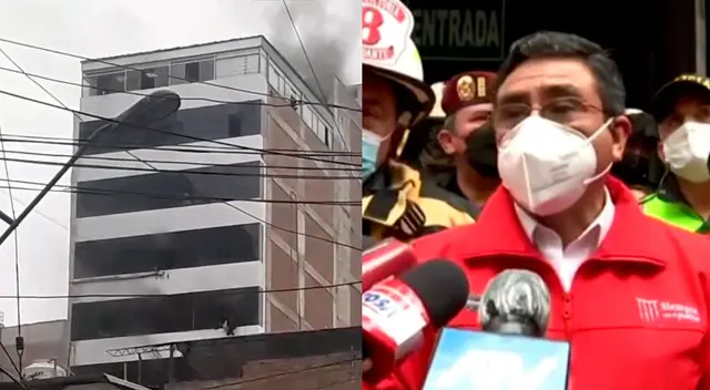 Titular del Mininter felicitó el trabajo conjunto entre la Policía Nacional y los Bomberos.