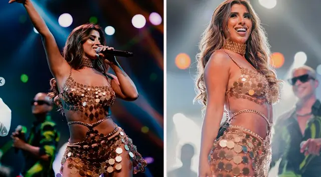 Yahaira Plasencia cantó en los Premios Juventud 2022.