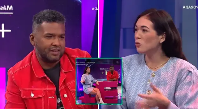 Choca Mandros le hizo el pare a Jazmín Pinedo. Choca Mandros le hizo el pare a Jazmín Pinedo.