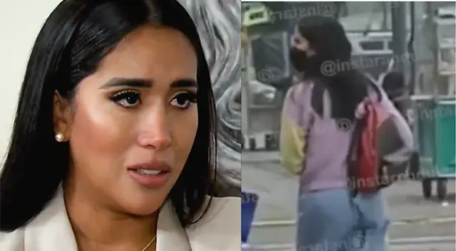 Melissa Paredes captada a las afueras del Juzgado de Familia