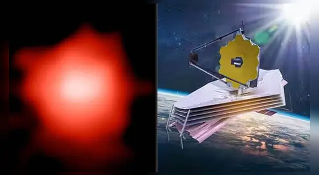 Así es la galaxia más antigua captada por el telescopio James Webb. Así es la galaxia más antigua captada por el telescopio James Webb.