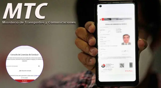 MTC pone a disposición de los ciudadanos y ciudadanas plataforma para ver el estado de su brevete o licencia de conducir.