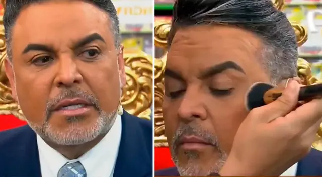 Andrés Hurtado quiso lucir perfecto EN VIVO. Andrés Hurtado quiso lucir perfecto EN VIVO.