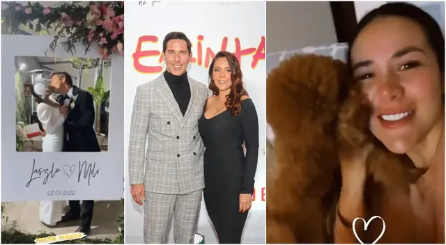 Magdyel Ugaz se retiró temprano de boda de Laszlo Kovacs.