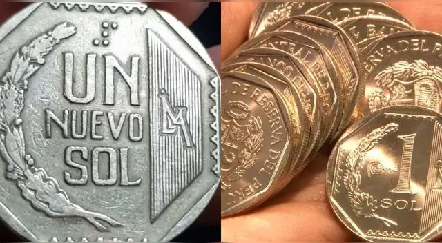Monedas de 1 sol peruano acuñadas en esos años costaría más de 300 soles a través de internet.