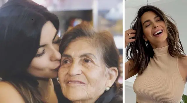 Ivana Yturbe feliz tras visita de su abuelita.