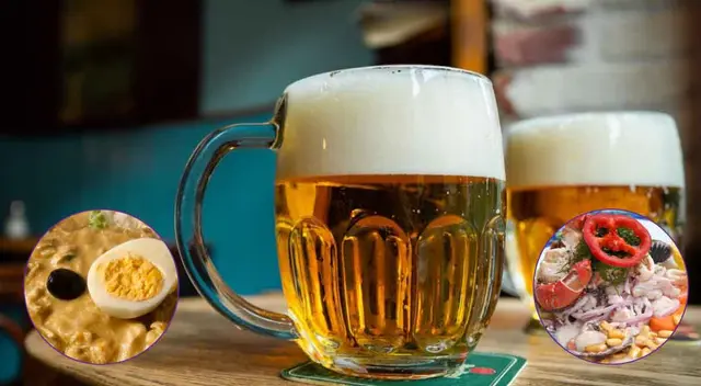 El ceviche, el ají de gallina y otros platos peruanos combinan muy bien con la cerveza. El ceviche, el ají de gallina y otros platos peruanos combinan muy bien con la cerveza.