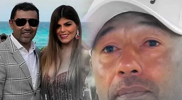 Roberto Palacios llora por el amor de su esposa. Roberto Palacios llora por el amor de su esposa.