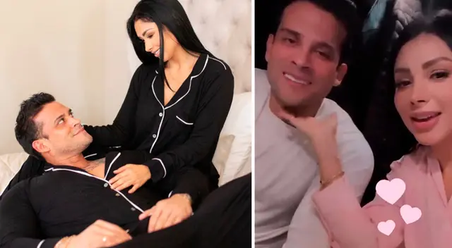 Pamela Franco sorprendió a Christian Domínguez.