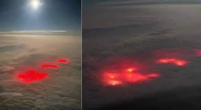 Imágenes registradas por un piloto se hicieron viral en las redes sociales.