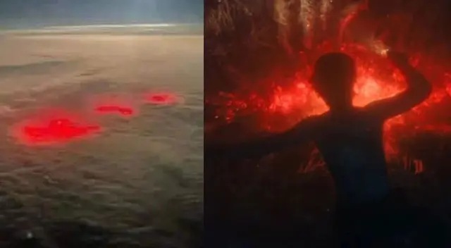 Imágenes registradas por un piloto se hicieron viral en las redes sociales.