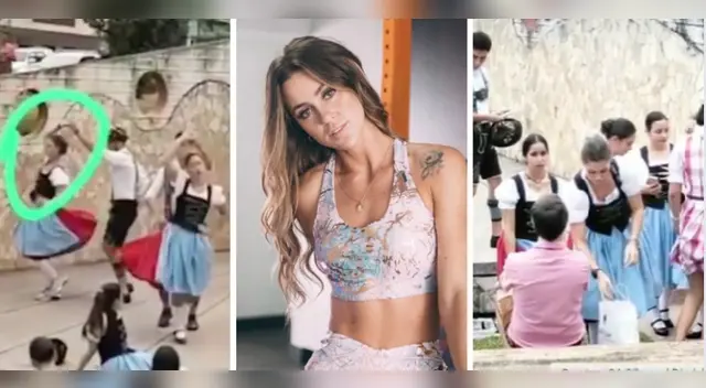 Ducelia Echevarria baila en Pozuzo.