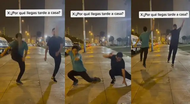 Singular baile de los jóvenes se hizo viral en las redes sociales.