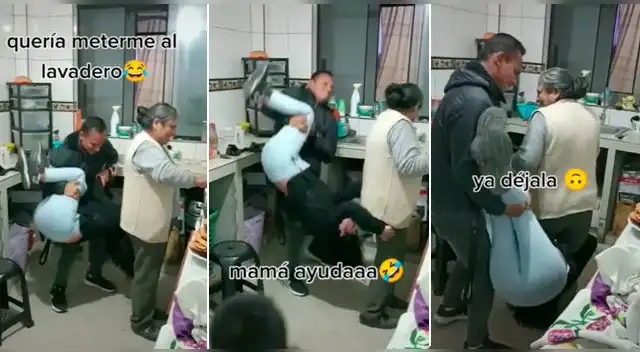 La escena se ha vuelto viral en las redes sociales.