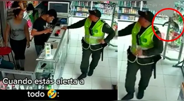 La escena se ha vuelto viral en las redes sociales.