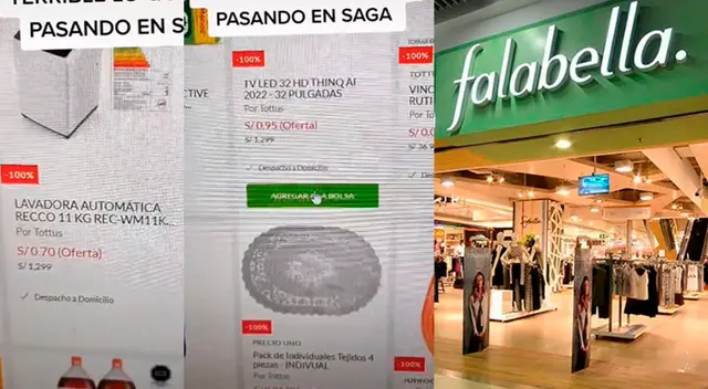 Falabella remató lavadoras, televisores y lujosos teléfonos