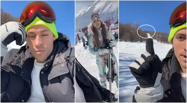 Patricio Parodi se lamenta de haber llevado a Luciana Fuster a esquiar.