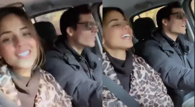 Luciana Fuster encantada con Patricio Parodi. Luciana Fuster encantada con Patricio Parodi.