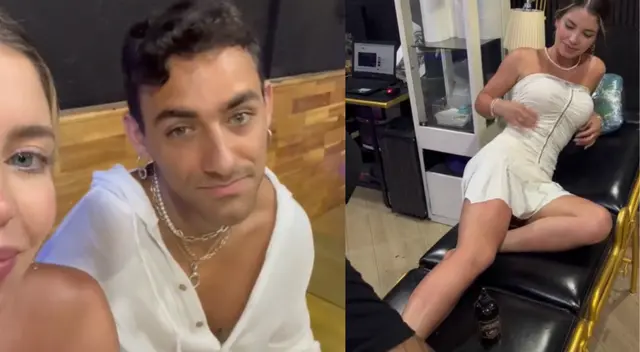 Austin Palao reacciona al ver que Flavia Laos se hará tatuaje