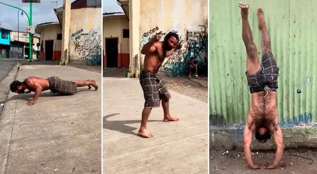 Los ejercicios que viene realizando no son tan sencillos sobre todo para quienes se inician a entrenar en las calles. Los ejercicios que viene realizando no son tan sencillos sobre todo para quienes se inician a entrenar en las calles.