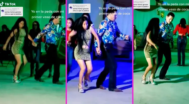 La pareja sorprendió con sus pasos de baile.